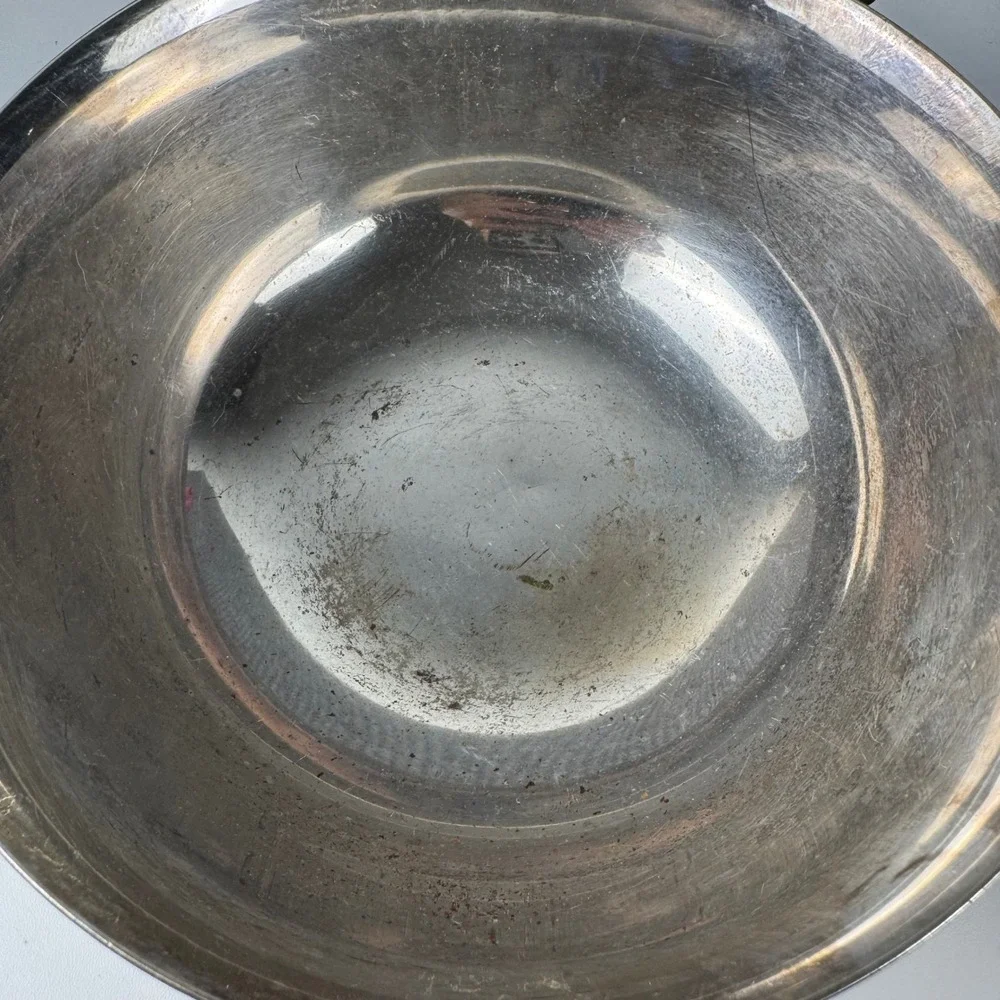 Reed & Barton Silver Plated Paul Revere Bowl‎ 8 Inch Footed Serving Dish 104